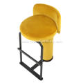 New style advanced sense backless yellow bar stool